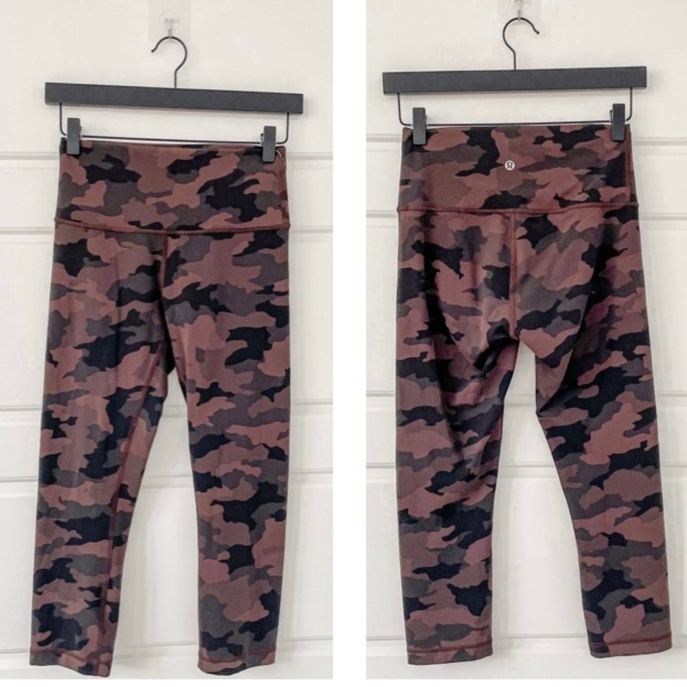 Lululemon Wunder Train High-Rise Crop 21 Camo
